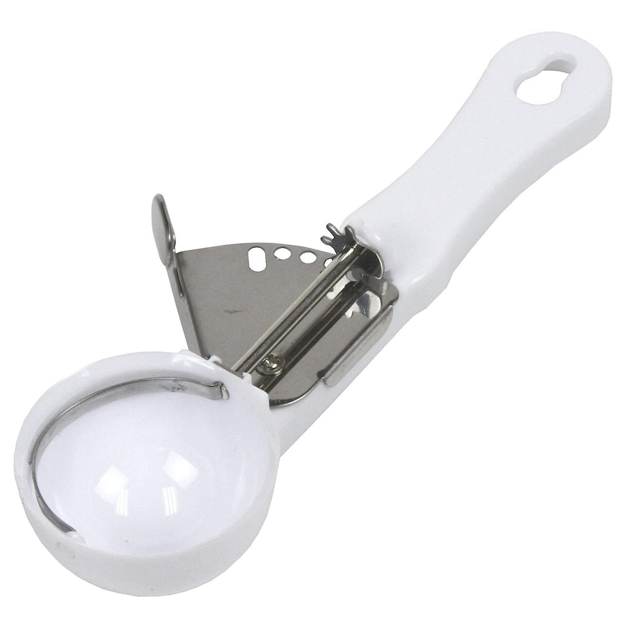 Chef Craft 8-Inch Plastic Ice Cream Scoop with Trigger for Easy Release